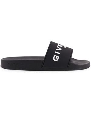 Givenchy Rubber Slides - Black