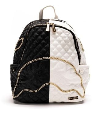 Sprayground Two-Toned Quilted Zipped Backpack Backpack - Black