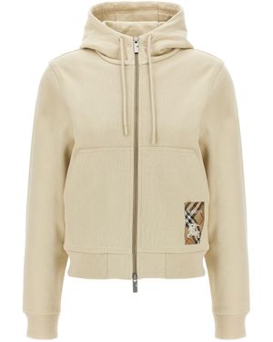 Burberry Logo Hoodie - Natural