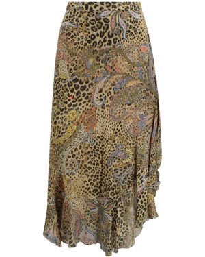 Etro Skirts Silk - Green
