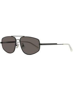 Bottega Veneta Tapered Pilot Sunglasses Bv1125S 001 59Mm Metal - Black