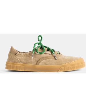 Moncler Vera Leisure Suede Trainers - Green