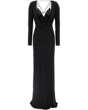 Elisabetta Franchi Carpet Dress - Black