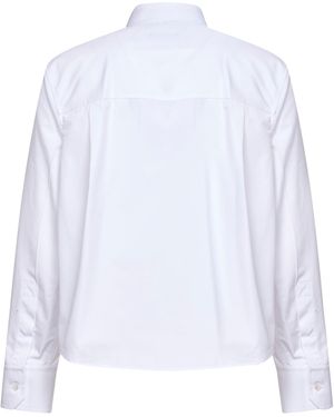 Gucci Cotton Poplin Shirt With Patch Pockets - White