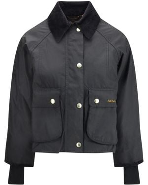 Barbour Beadnell Waxed Jacket - Black