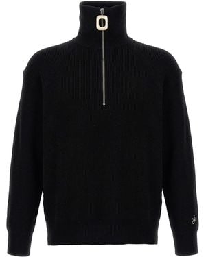 JW Anderson Half Zip Jumper - Black