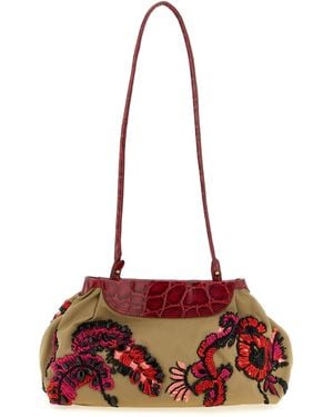 Dries Van Noten Cotton Clutch Bag - Red