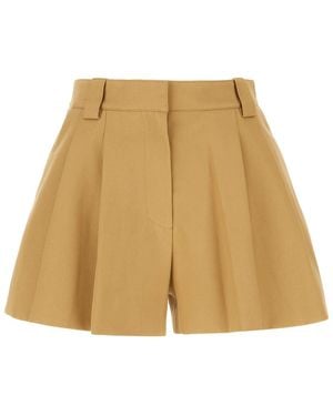 ショートパンツ Alexander Wang Beige Tailored Shorts With Chain Detail Alexander Wang Beige Tailored Shorts With Chain Detail
