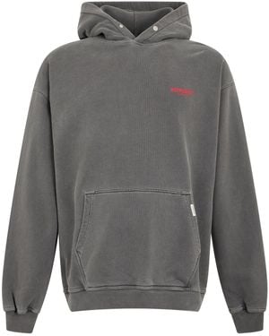 Represent Hooded Sweatshirt Cotton Sweaters - Gray