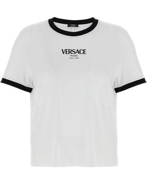 Versace T-Shirt With Logo - White