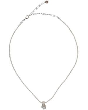 YVMIN Necklace Woven Mini Rabbit Mother-Of-Pearl Necklaces - White