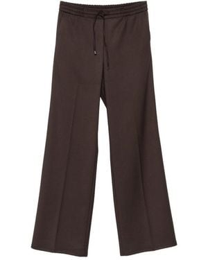 Berwich Patrizia Drawstring-Fastening Trousers - Brown