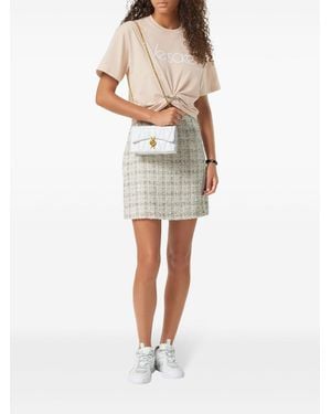 Versace Logo Cotton T-Shirt - Natural