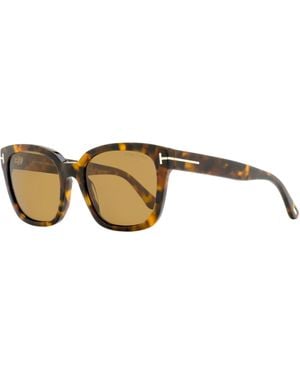 Tom Ford Polarized Haylay Sunglasses Tf1216 52H 53Mm Ft1216 Plastic (Acetate) - Black