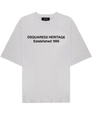 DSquared² Heritage T-Shirt Cotton T-Shirts - Gray