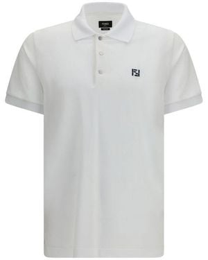 Fendi Cotton Polo Shirt - White