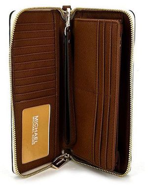 Michael Kors Wallet 89.Coated Canvas Bags - Brown