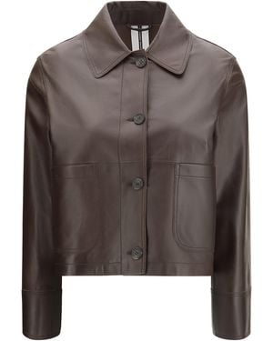 S.w.o.r.d 6.6.44 Leather Jacket - Brown