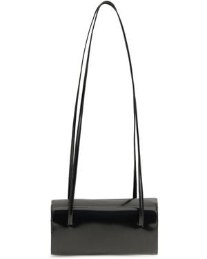Faune Mie Brushed Leather Shoulder Bag Calf Bos Taurus - White