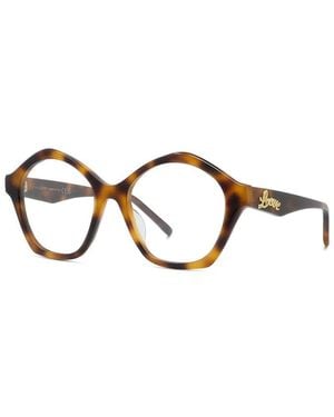 Loewe Eyeglasses Square Full Rim, Glossy Frame And Clear Demo Lenses Lens Lw50053I052 Sunglasses - Brown