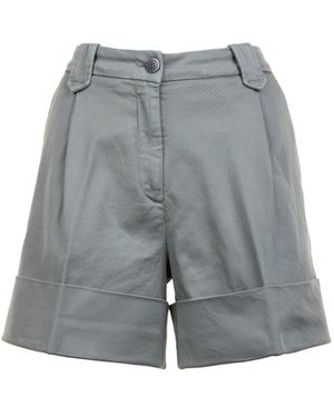 Fay Bermuda Shorts High Waist - Grey