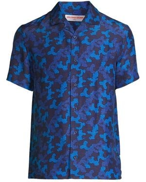 Orlebar Brown Hibbert Current-277047-Dark Sapphire Clothing - Blue
