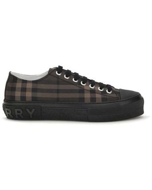 Burberry Jack Check Nylon-Blend Sneakers - Black