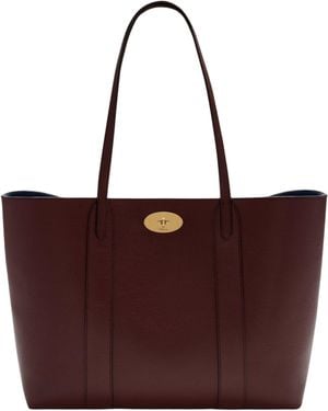 Mulberry Bayswater Tote Small Classic Grain - Purple