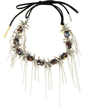 Dries Van Noten Glass Necklace - Metallic