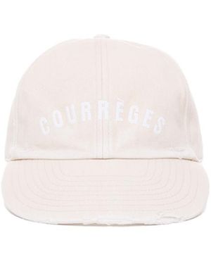Courreges Logo Patch Baseball Hat - White