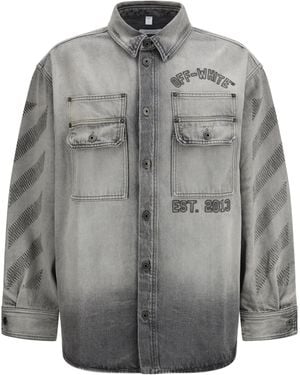 Off-White c/o Virgil Abloh Diag Military Overshirt - Grey