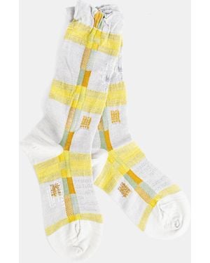 Antipast And Checked Socks - White