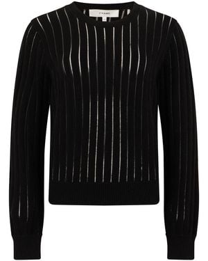 FRAME Jumper Ribbed Cotton - Black