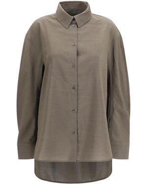 Jacquemus Citta Virgin Wool Shirt Cotton - Gray
