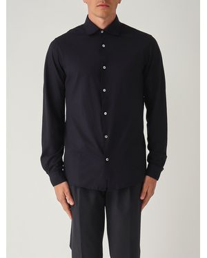 FILIPPO DE LAURENTIIS Camicia M/L Basica - Blue