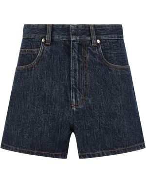 Fendi 'Ff Padded' Shorts - Blue