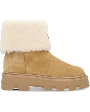 Moncler Ankle Boots Montonesuede - Natural