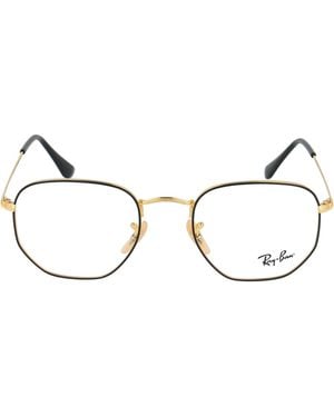 Ray-Ban Sunglasses Hexagonal Metal Glasses & Frames - Metallic