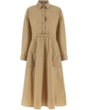Moncler Chemisier Dress - Natural