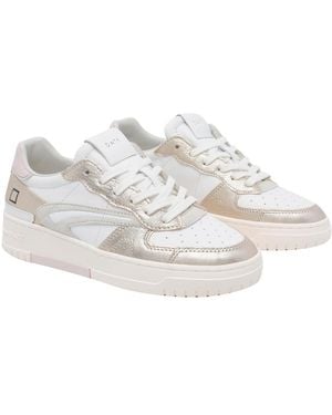 Date Sneakers Leather Rubber Sole - White
