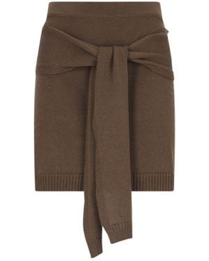 Lemaire Fringed Mini Skirt - Natural