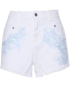 Ermanno Scervino Shorts With Insert - Blue