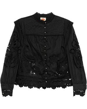 FARM Rio Richilieu Blouse - Black