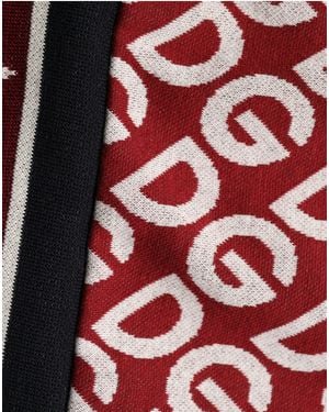 Dolce & Gabbana Panelled Royals Patch Sweatshirt Jumper Cotton Elastane Polyester Clothing - Red