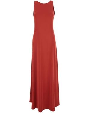 Max Mara Long Dress Pania Viscose - Red