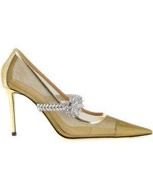 Mach & Mach 'Lotus Flower' Court Shoes - Metallic
