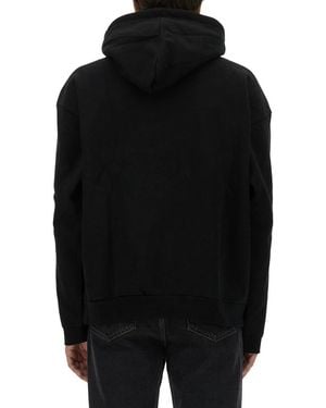 Obey Printed Sweatshirt Cotton Sweatshirts - Black