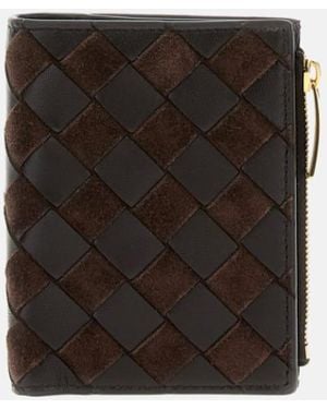 Bottega Veneta Small Intrecciato Wallet - White