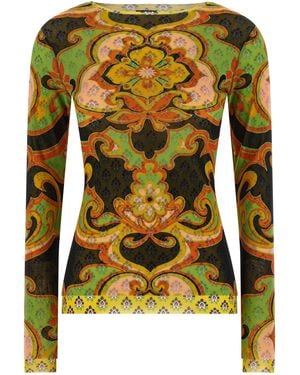 Etro Double-Layer Mesh - Yellow