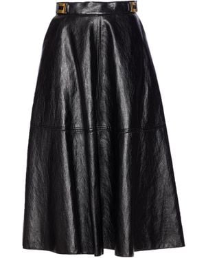Elisabetta Franchi Midi Skirt - Black